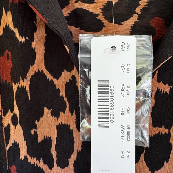 J. Crew Leopard Print Mini Dress - Black and Brown - Picture 3 of 4